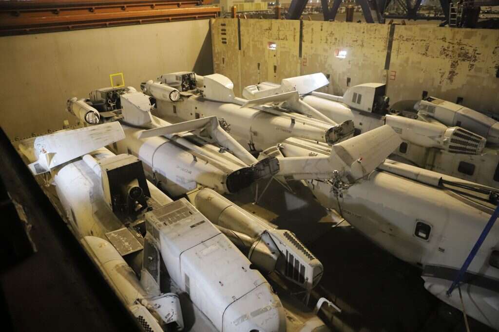 מבצע פריקת מסוקי היסעור בנמל אשדוד. | אגף דוברות והסברה, משרד הביטחון