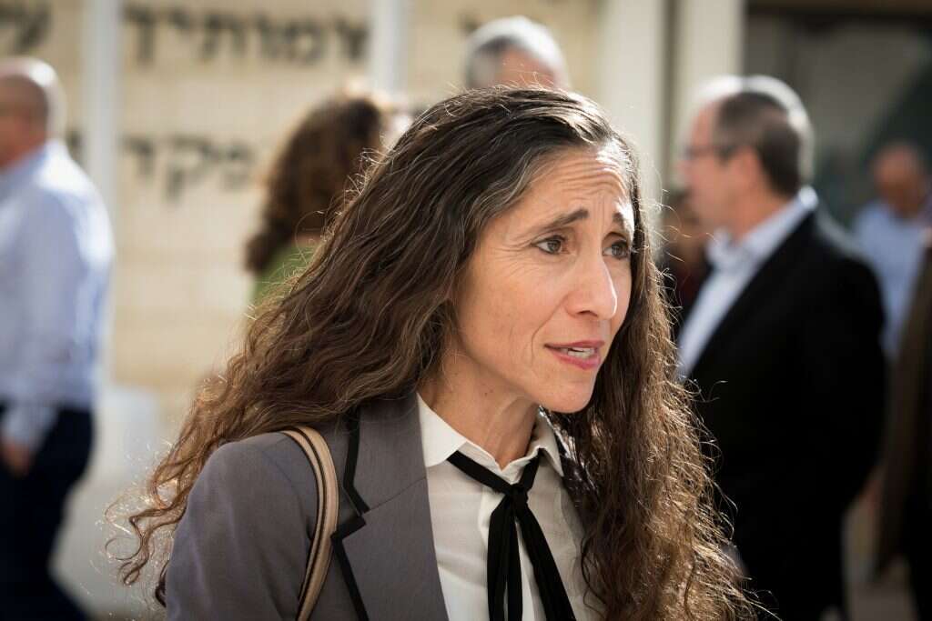 אורלי בן־ארי בטקס הפרידה משי ניצן. | אוליבייה פיטוסי, פלאש 90