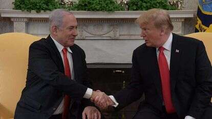 נתניהו וטראמפ. | עמוס בן גרשום, לע"מ