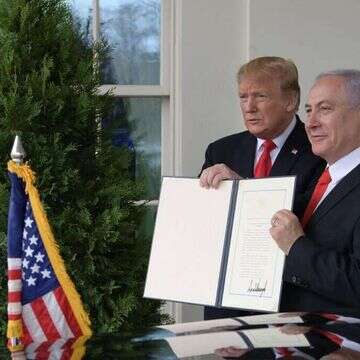נתניהו וטראמפ. | עמוס בן גרשום, לע"מ
