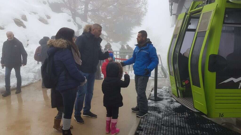מבקרים באתר החרמון. | אתר החרמון
