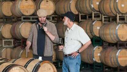 ג'ף מורגן ויונתן היידו. | courtesy of covenant Israel wines