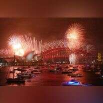 זיקוקים בחגיגות השנה החדשה בסידני, אוסטרליה. | AFP