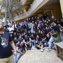 צעירי "עדאלה" נפגשים עם עבד אלראזק פארג'. | מסך מתוך פייסבוק