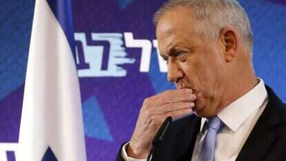 יו"ר כחול לבן, בני גנץ. | AFP