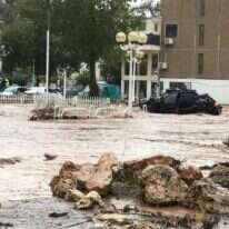 רכב שנסחף בשיטפון בנהריה, ארכיון. | נועם פלקאסא, TPS