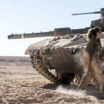 לוחמת בחיל השריון. | דובר צה"ל