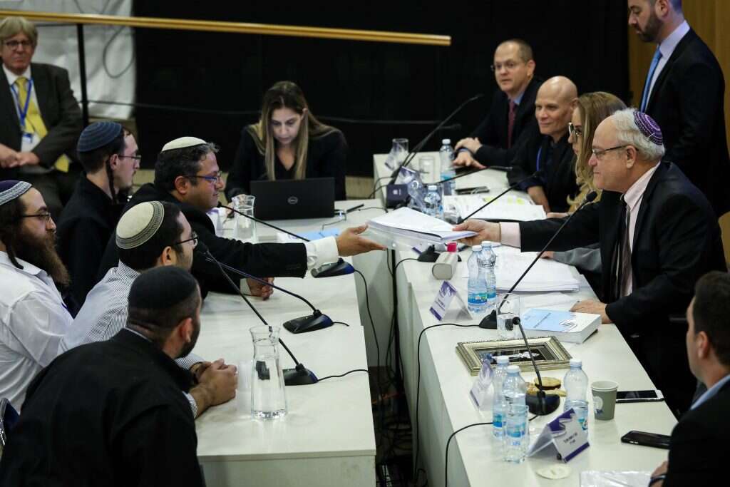 איתמר בן-גביר בערב הגשת הרשימות. | אורן בן חקון