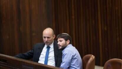 סמוטריץ' ובנט. | יונתן זינדל, פלאש 90