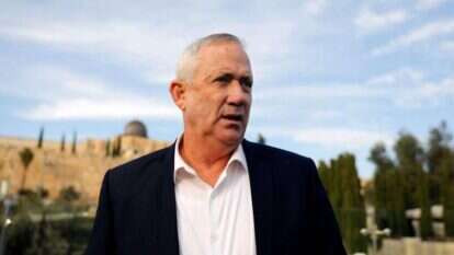 יו"ר כחול לבן בני גנץ. | AFP יו"ר כחול לבן בני גנץ. | AFP