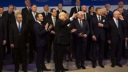 מנהיגי העולם בפורום השואה הבינלאומי. | EPA