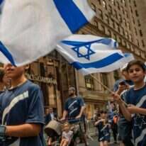 יהודים אמריקנים ב"מצעד ישראל השנתי" בניו־יורק. | גטי אימג'ס