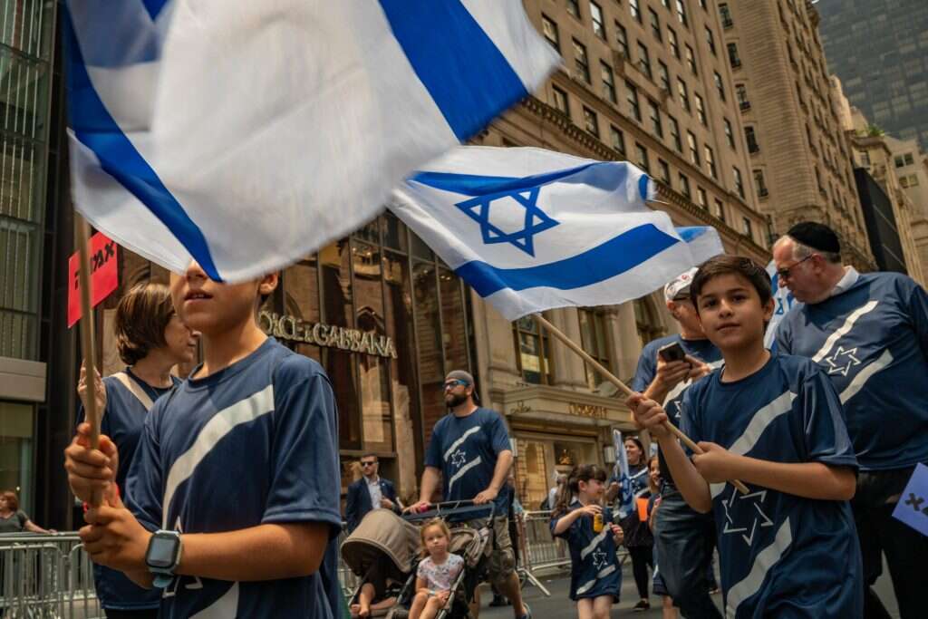יהודים אמריקנים ב"מצעד ישראל השנתי" בניו־יורק. | גטי אימג'ס