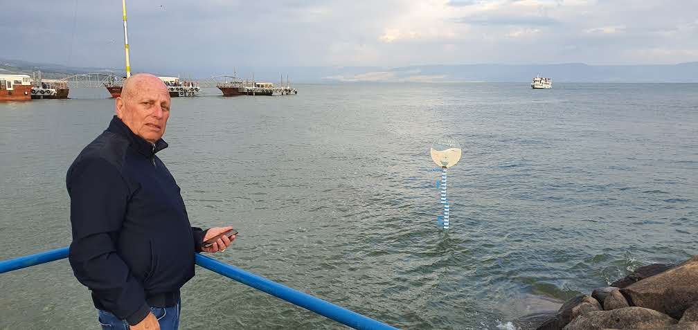 גיורא מנור בכנרת. | יאיר קראוס