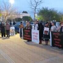 מחאה בקצרין נגד המעבר של הרב שיינברג למועצה