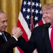 טראמפ ונתניהו בבית הלבן. | EPA