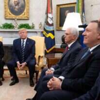 קושנר בפגישת טראמפ ונתניהו השבוע. | AFP