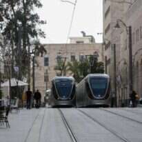 הרכבת הקלה ברחוב יפו, ירושלים. | פלאש 90