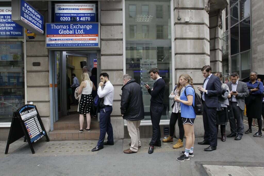 במקום לדון בברקזיט, השיחות עם המקומיים נטפו שנאת יהודים. משאל העם על הברקזיט, 2016. | AP