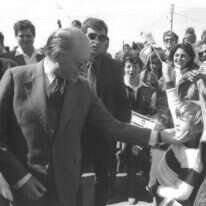 ביקור ראש הממשלה מנחם בגין באלון מורה, 1981. חנניה הרמן, לע"מ