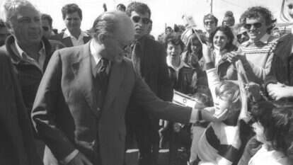 ביקור ראש הממשלה מנחם בגין באלון מורה, 1981. חנניה הרמן, לע"מ