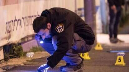 זירת פיגוע הדריסה נגד כוחות גולני. | EPA