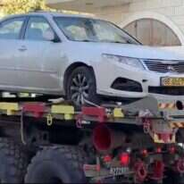 רכבו של המחבל שביצע את פיגוע הדריסה בירושלים