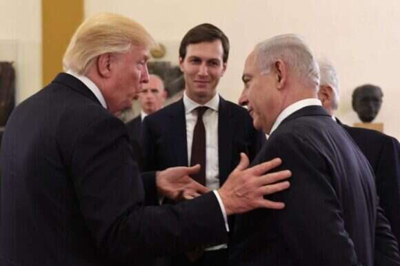 נתניהו, קושנר וטראמפ. | קובי גדעון, לע"מ נתניהו, קושנר וטראמפ. | קובי גדעון, לע"מ