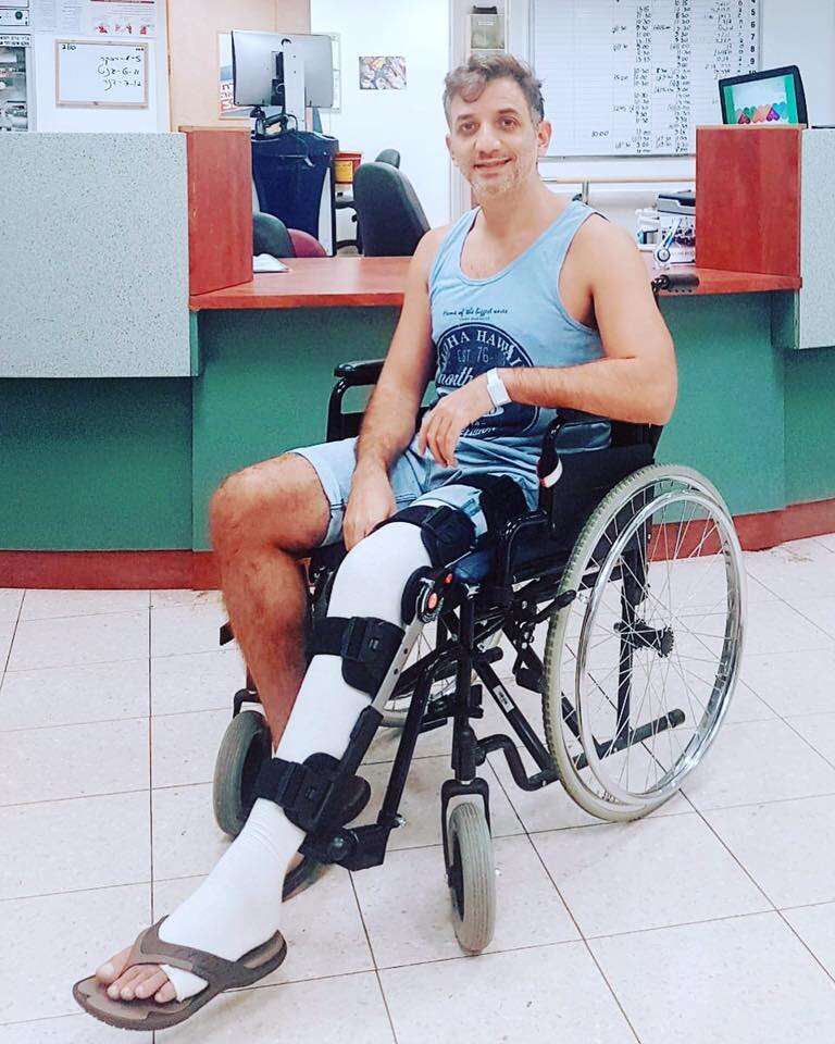 "מחיר יקר מדי". עידו אלוס בבית החולים איכילוב. | דוברות איכילוב