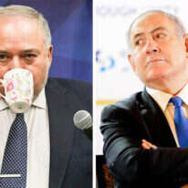 נתניהו וליברמן. צילומים: AFP, אורן בן חקון