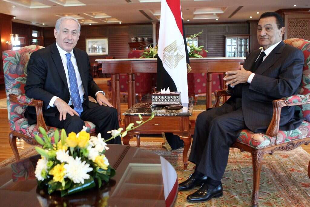 מובארכ ונתניהו. | AFP