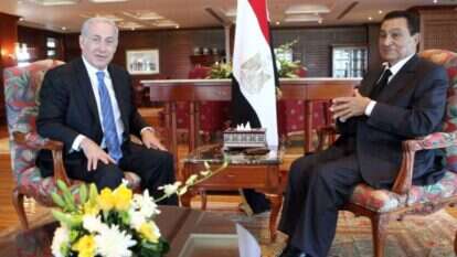 מובארכ ונתניהו. | AFP