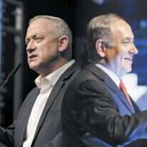 בנימין נתניהו ובני גנץ. צילומים: לירון מולדובן, גיל יערי - פלאש 90