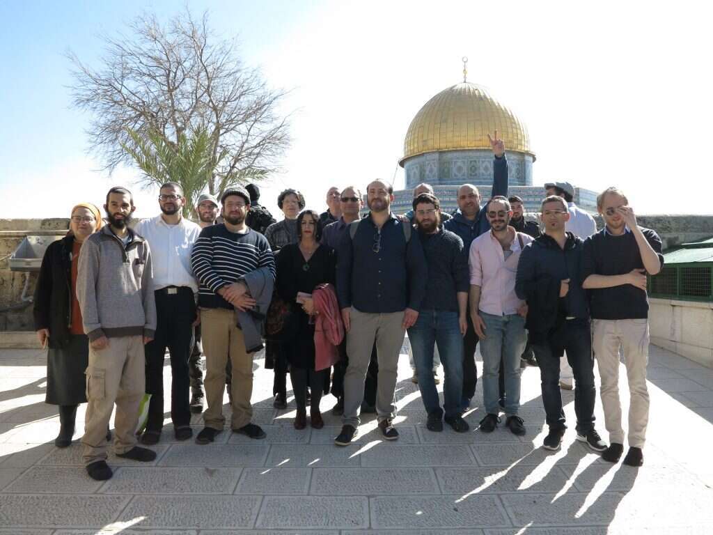 עליית חברי "יהי" להר הבית שנערכה לפני פרוץ משבר הקורונה. | אריאל חנוך