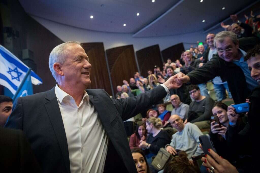 חוסן לאומי זה לא רק מטוסים וטנקים וסייבר. כנס כחול לבן ברמת־גן, השבוע. | מרים אלסטר, פלאש 90