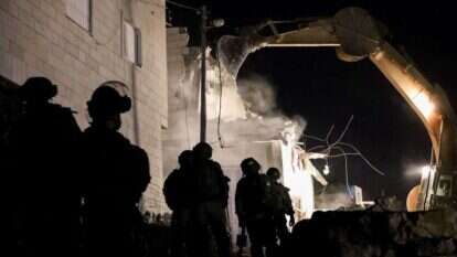 הריסת בית המחבל שרצח את דביר שורק ז"ל. | וויסאם השלמון, פלאש 90