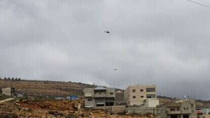 מסוקי צה"ל מעל מג'דל שמס. | TPS