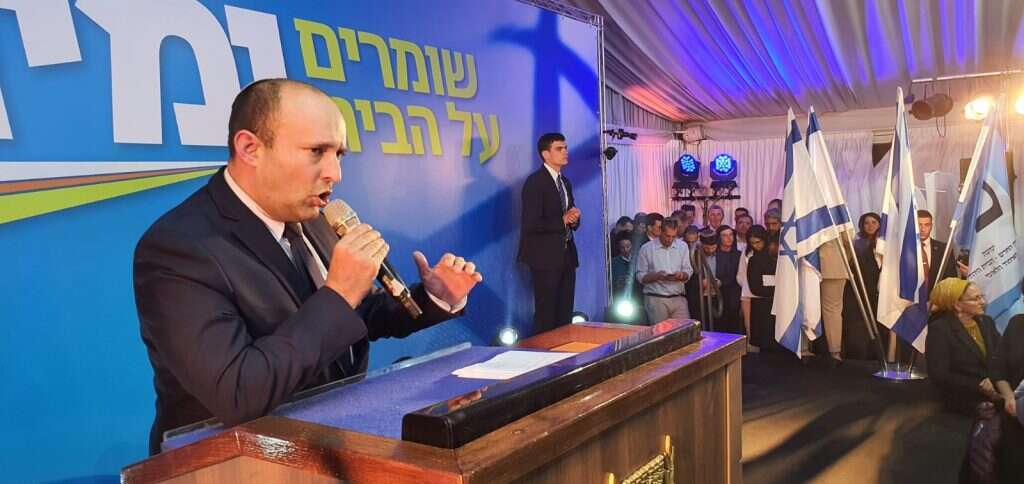 נפתלי בנט במטה ימינה. | יאיר קראוס