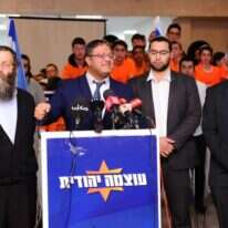 איתמר בן-גביר במטה עוצמה יהודית. | מנדי הכטמן, פלאש 90