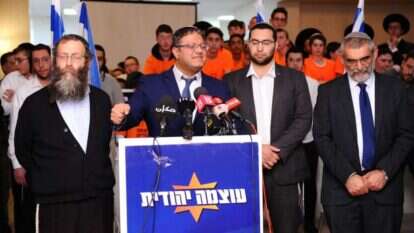 איתמר בן-גביר במטה עוצמה יהודית. | מנדי הכטמן, פלאש 90