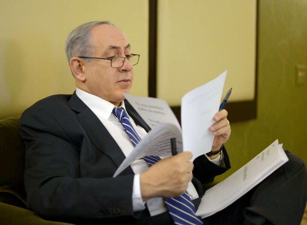 "ערב הבחירות הוא כתב משהו כמו 'ארבע שנים הכוח היה אצלם, נראה להם מה זה'. סליחה, אתה לא ראש הממשלה?". נתניהו. | עמוס בן גרשום, לע"מ