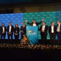 חברי הרשימה המשותפת בתום יום הבחירות 2020. | גיל אליהו, ג'יני