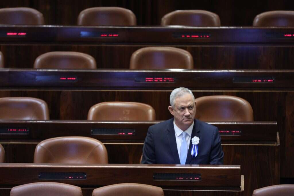 בני גנץ בטקס השבעת הכנסת ה-23. | גדעון שרון, דוברות הכנסת