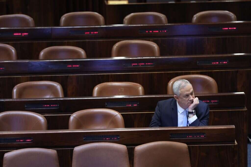 בני גנץ בטקס השבעת הכנסת ה-23. | גדעון שרון, דוברות הכנסת