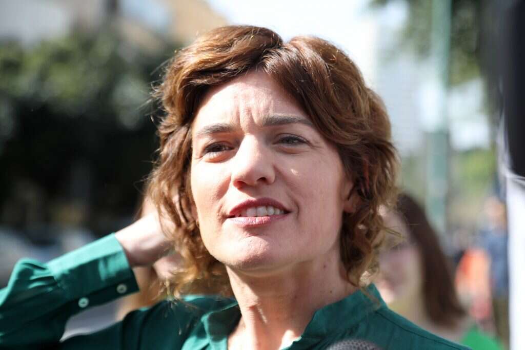 ליד הקבר של עראפת. תמר זנדברג. | גדעון מרקוביץ