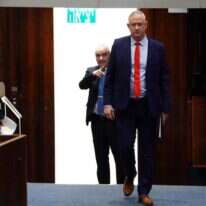 גנץ בהצבעה על יו"ר הכנסת. | עדינה ולמן, דוברות הכנסת