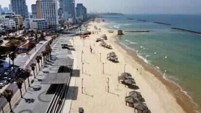 טיילת הרברט סמואל הריקה בתל־אביב. | AFP