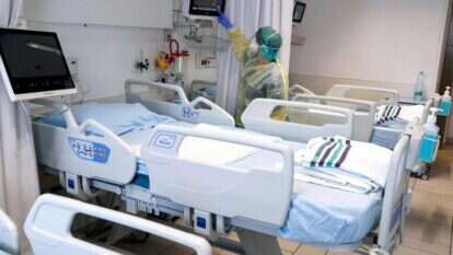 חדר שמיועד לחולי קורונה בבית חולים אסותא. אילוסטרציה. | AFP