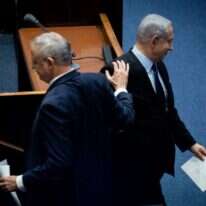 נתניהו וגנץ. | יונתן זינדל, פלאש 90