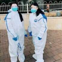 בנות שירות בבית חולים בפתח תקווה. | דוברות שילה